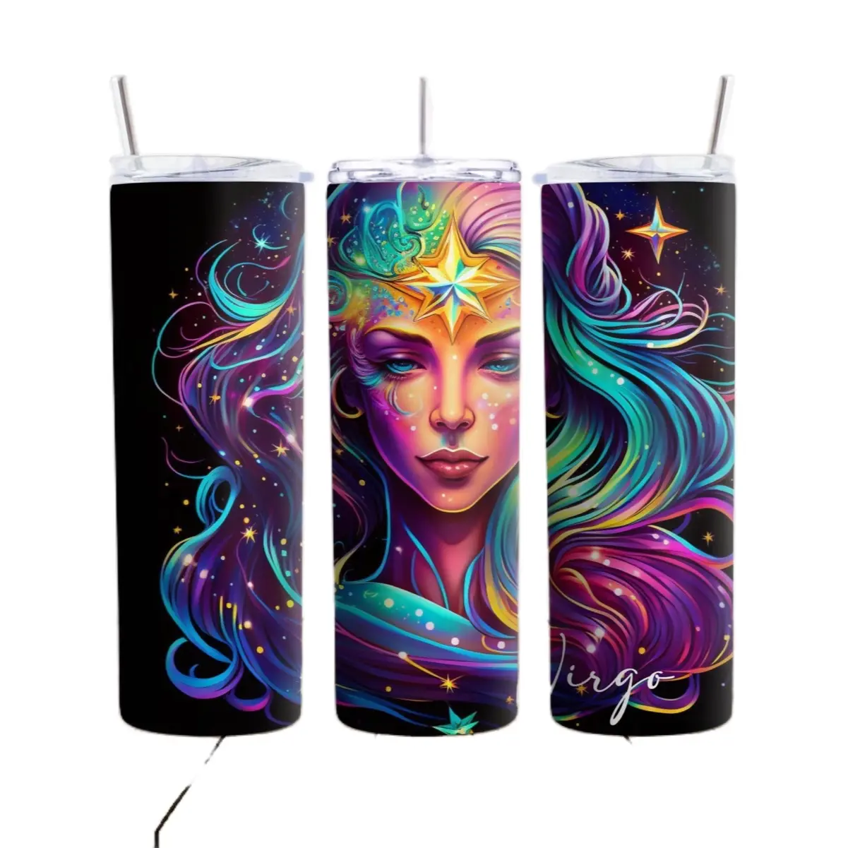 Zodiac Tumblers - Perfect for Drinking - Durable, Washable - Ideal for Everyday Use - Bottle, Drinkware Cup Reusable Water mug portable Water Bottles Bottled