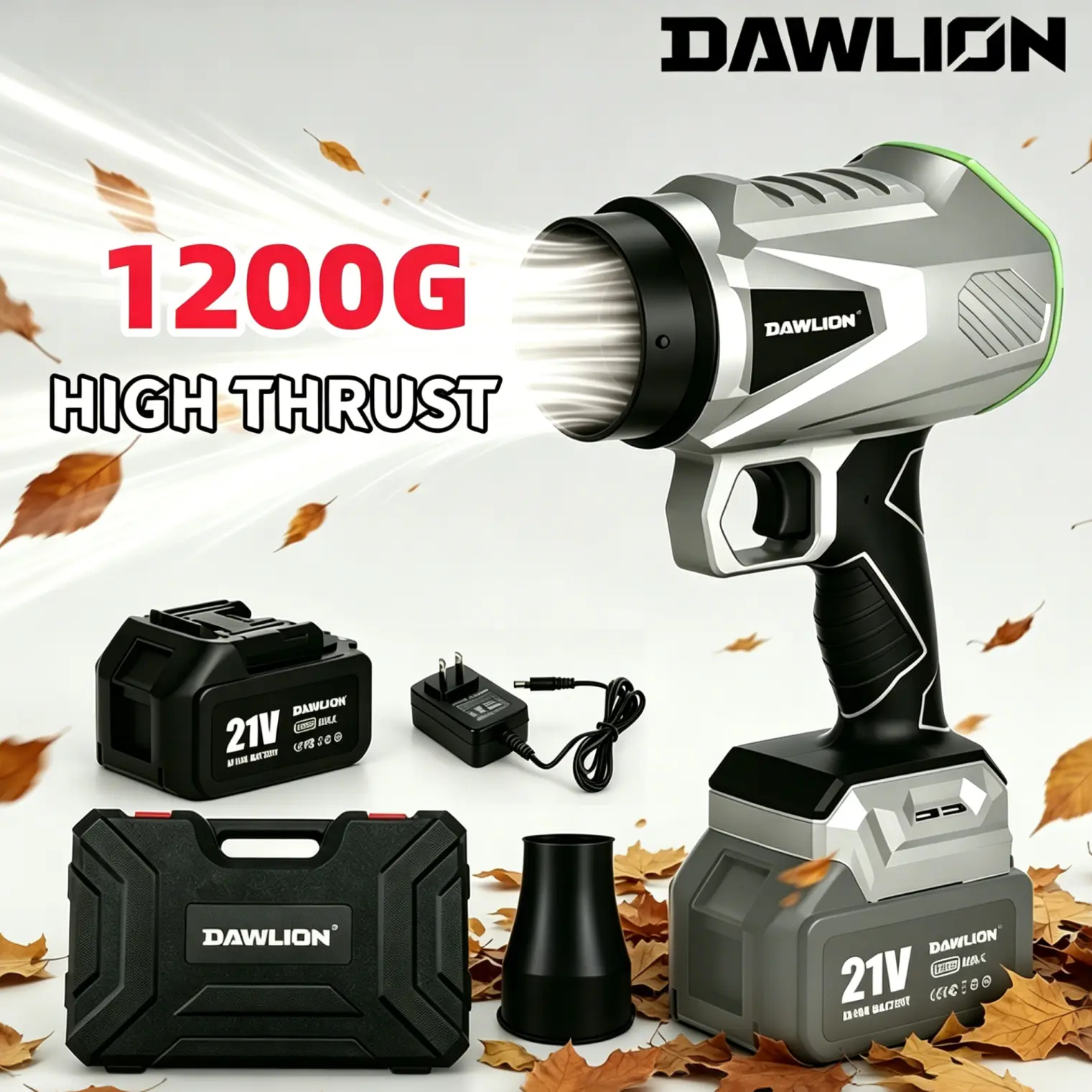 【FathersDayGift】DAWLION Turbo Jet Blower,Leaf Blower, Violent Turbo Fan, Pure Copper Motor,Car Drying After Wash, Handheld Snow Blower,Cordless Turbo Power Air Duster,Home Improve,Garden Mainte Holiday gifts