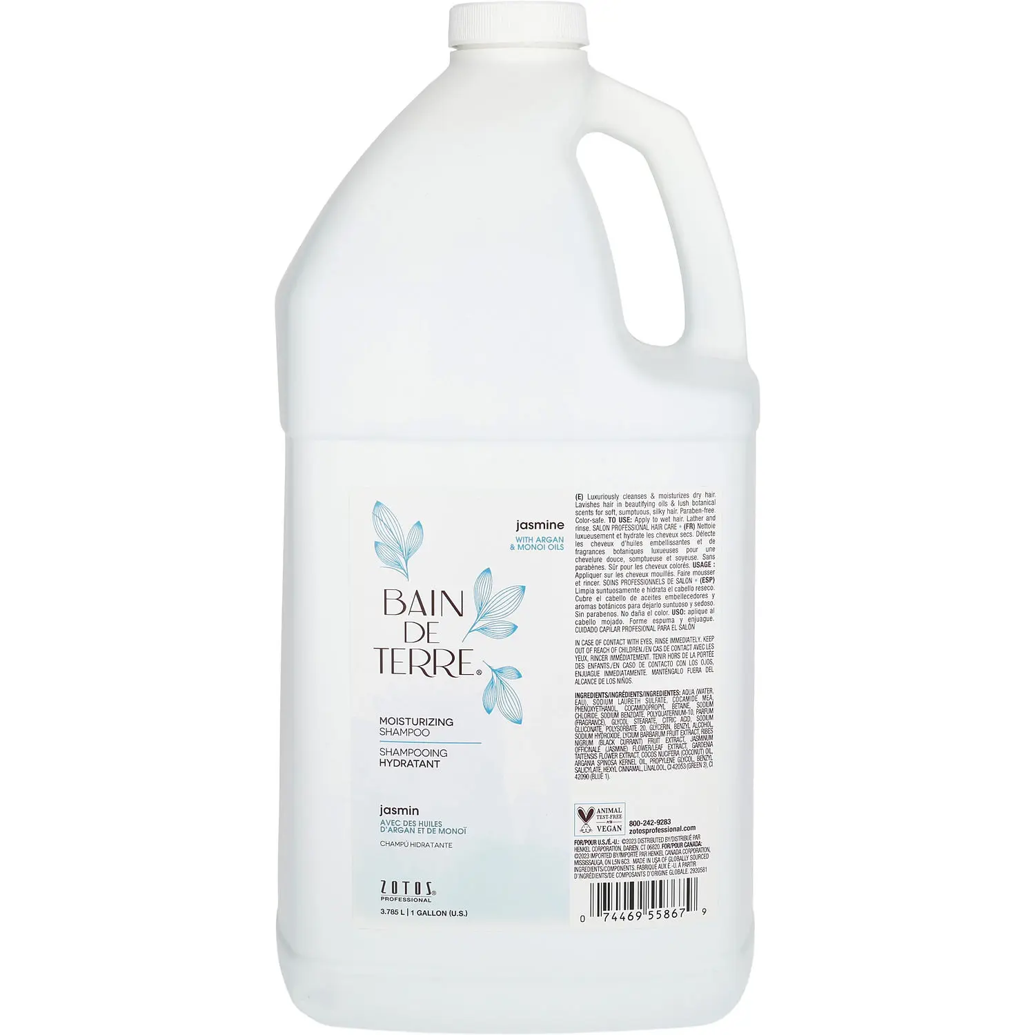Bain De Terre By Bain De Terre Jasmine Moisturizing Shampoo 1 Gallon For Unisex