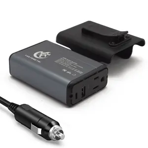 150W Car Power Inverter | 4.2A Dual USB Fast Charging DC 12V to 110V AC Converter | Silent Cooling Fan, Portable Travel Car Charger Adapter for Laptops, Phones, Cameras - Durable Cigarette Lighter Plug with Voltage Protection