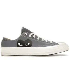Converse Unisex Chuck Taylor All Star 70 Ox Comme des Garcons PLAY Grey, from StockX