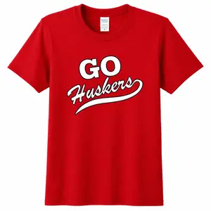 Youth Go Cornhuskers T-Shirt | Red | Multiple Sizes | Lou's Sporting Goods | 25N1YBT