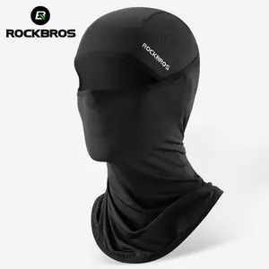 ROCKBROS Balaclava Summer Ice Silk Face Mask,Sun Protection Cooling Neck Gaiter,Full Head Wrap Motorcycle Cooling Neck Gaiter Hood for Hiking Cycling