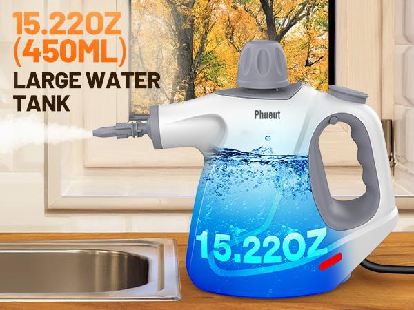 Phueut 1250W Pressurized Steam Cleaner with 11-Piece Accessories 360-Degree Angle for Floor Grout Tile Grease Multipurpose Home Cleaning Tool 15.2OZ Water Tank Capacity Phueut 1250W Pressurized Steam Cleaner with 11-Piece Accessories 360-Degree Angle for Floor Grout Tile Grease Multipurpose Home Cleaning Tool 15.2OZ Water Tank Capacity