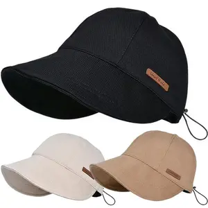 Women's Polyester Universal Fisherman Sun Hat - UPF 50+ UV Resistant, Wide Brim, Portable, Foldable, Adjustable for Adult Sports & Outdoor Summer Use, Sunburn Protection Hat, Sun Hat Hats, Sunburn Protection Hats