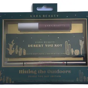 Kara Beauty Hitting The Outdoors 3 Piece Smudge Free Cosmetic Set-Makeup- Eyeliner-Palette- Matte Lip Tint
