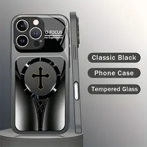 God's Plan Jesus Walking on Water Phone Case Camera Lens Protection Shockproof glass Magnetic iPhone Case for iPhone 11-17 Pro Max 16 Plus and Samsung Galaxy S21-S26 Ultra Fe Anti-fall Hard Casing.