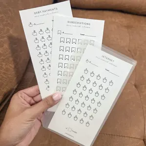 One Month Ahead A6 Challenge System | 17 Categories | Side-Loading Sleeves Included