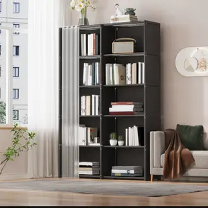 1pc Multi-Layer Easy-to-Assemble Book Storage Rack with Height 49.21/61.02 inches, width 15.74/31.49inches, Multi-functional Dustproof Miscellaneous Storage Cabinet Bookshelf Rack for Office, Classroom and Dormitory