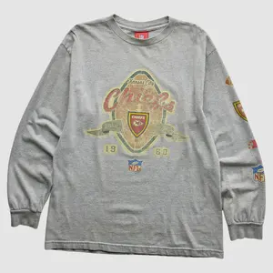 Kansas City Chiefs 2000s Pullover Sweatshirt - Gray - XS