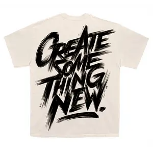 L'ESSENCE Oversized T-shirt - Some Thing New graphic tees Cotton Fabric Menswear Top Fitted Garment Original Print Sleeves Tshirt Casual