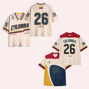 MESH Colombia Soccer Jersey Shirt Set, Retro Colombian Football Tee, Game Day Top Fan Gift