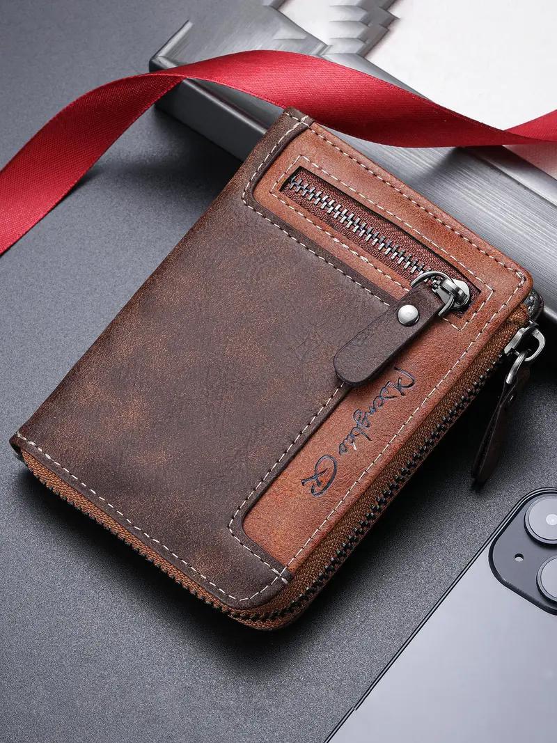 GOODBEE Men's Bifold Wallet, High Capacity Wallet with Zipper Coin Pocket, Multiple Card Slots, Cash Organizer & Slim Design
