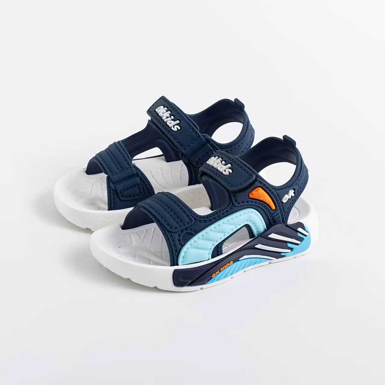 Boys' Fashionable PVC Open-Toe Flat Heel (1 cm or less) Sandals - Non-Slip, Soft-Soled, Cute, Comfortable Indoor/Outdoor Spring Summer Gift Shoes