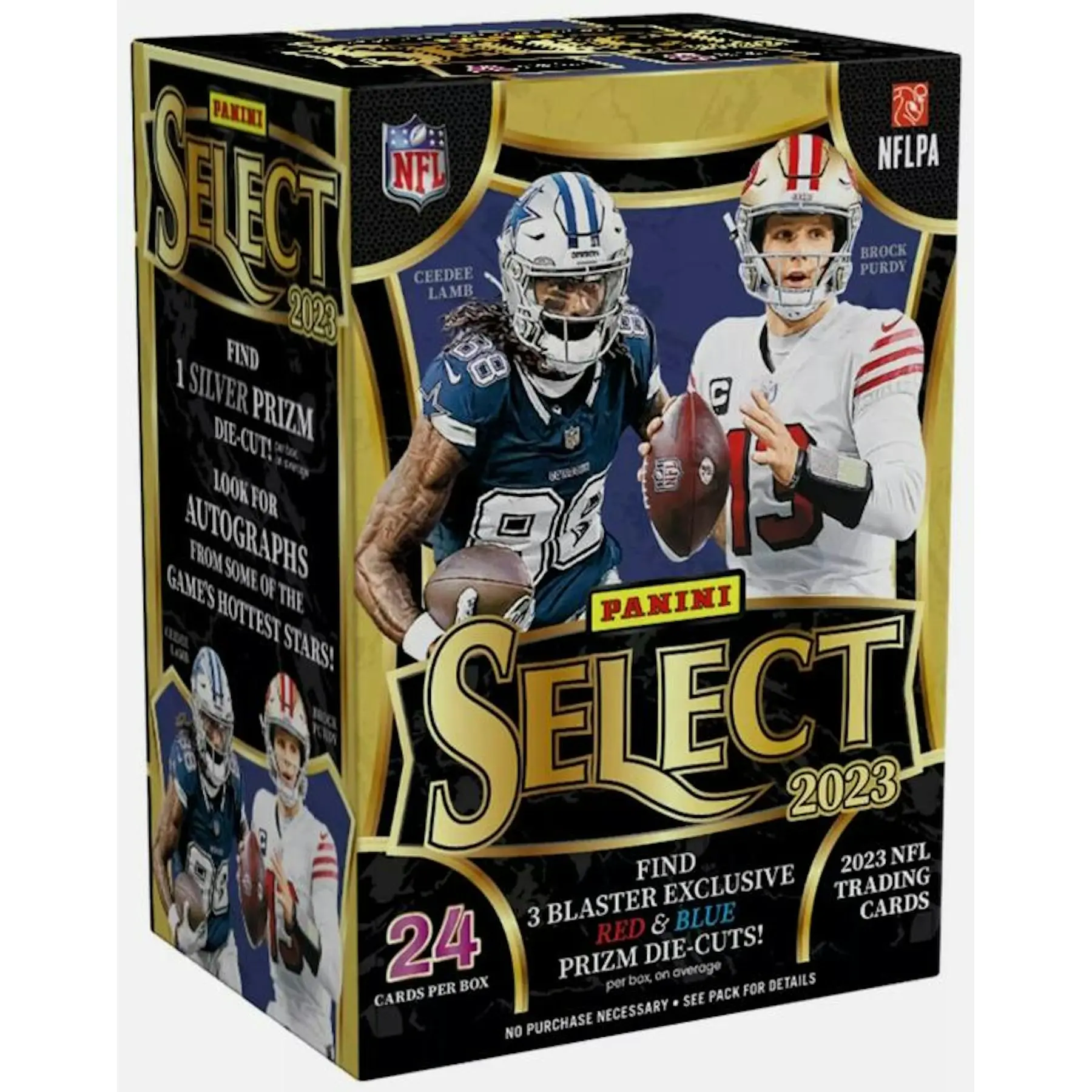 2023 Panini Select NFL Football Pack Blaster Box (Red & Blue Prizms Die Cuts) Retail
