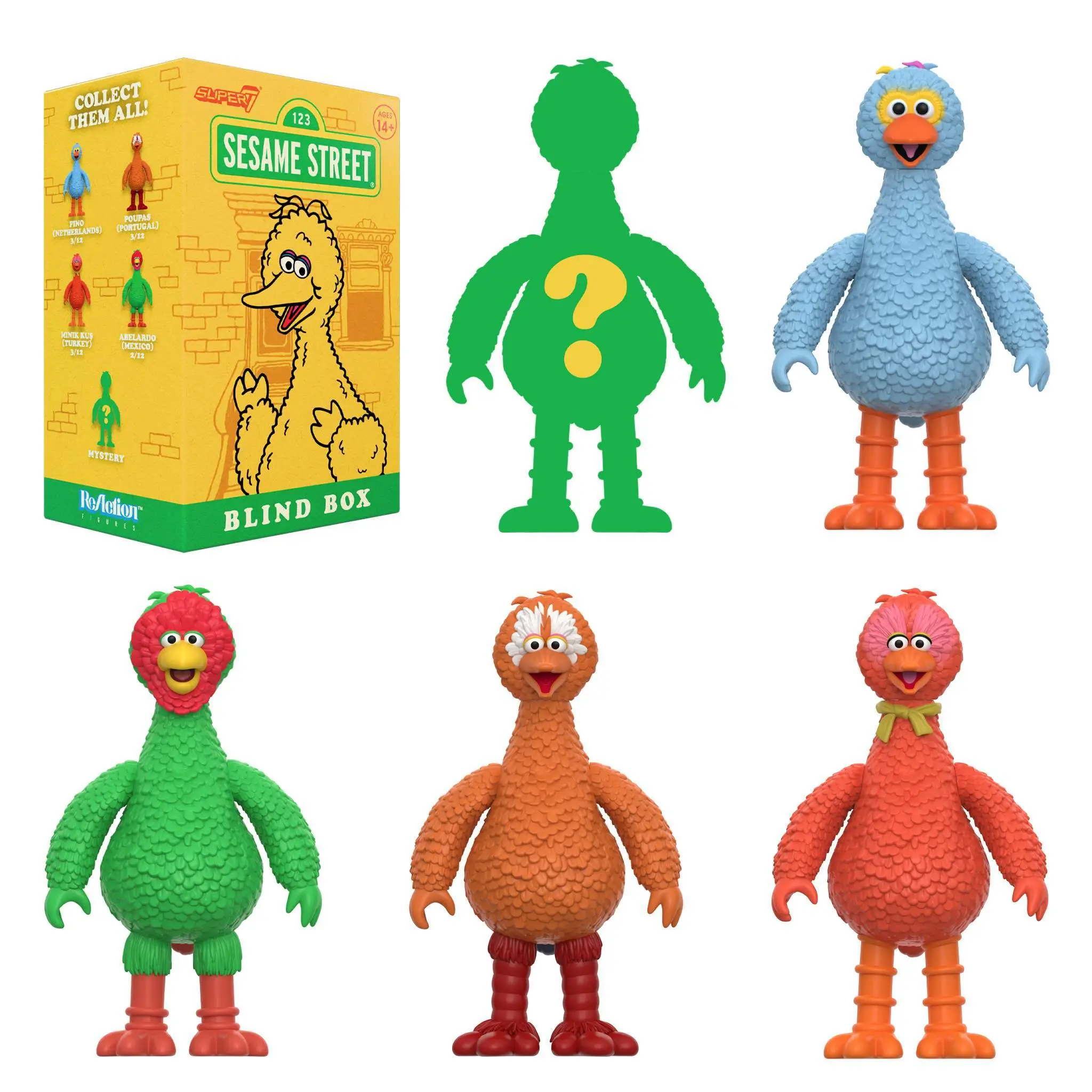 Super7 Sesame Street Blind Box Wave 05 (Big Birds From Around The World) - Individual Blind Box