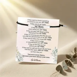 Inspire Bracelet let them/GOD IS IN CONTROL Design with Unique Patterns and Letters