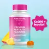 Pink Stork Fertility Gummies | Hormone Support for Women with CoQ10, Myo-Inositol, Methylated Folate, and Zinc | TTC Support Multivitamin - Vegan, Gluten-Free, Made in USA, Women-Owned Optimum Conception Support, Chewable Vitamins