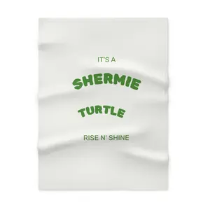 It's a Shermie Turtle Rise N' Shine baby blanket