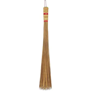 32 inch multisurface sturdy outdoor authentic coconut leaf broom asian heavy duty broom thai natural coconut leaf broom country rustic 1 piece