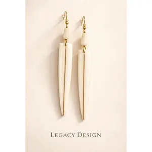 Serengeti Crest Bone Earrings