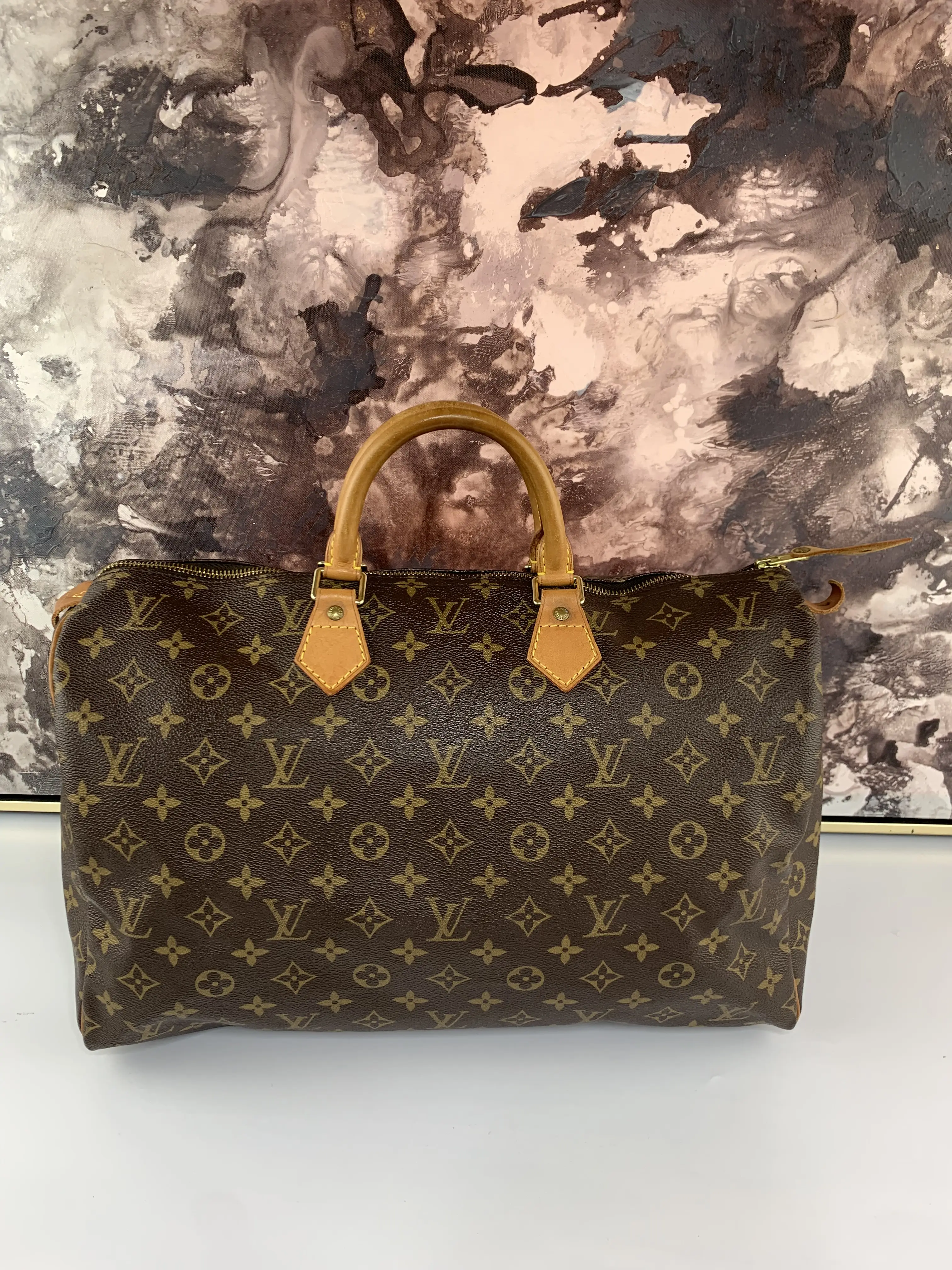 Pre-owned Louis Vuitton canvas Tote Bags Speedy 40