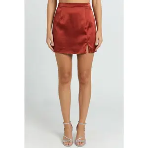 Spotlight Satin Mini Skirt