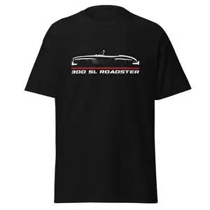 Premium T-Shirt For 300 SL Roadster 1957-1963 Car Enthusiast Grandpa Dad Son Birthday Gift Men's Tee Classic Cotton