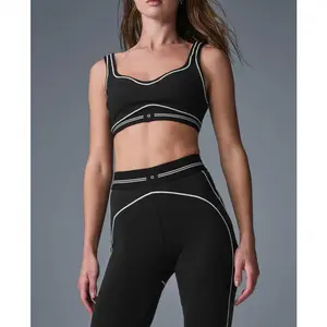 Women's Yoga Set: High-Waisted Butt-Lifting Leggings & Sports Tank Top — 2-Piece Fitness Outfit
