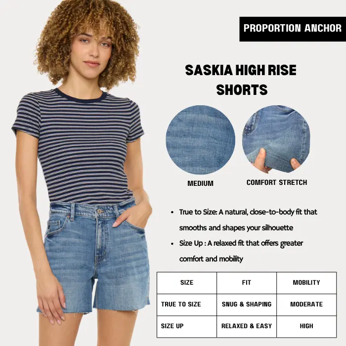[PROPORTION ANCHOR] KANCAN - Saskia Women's Denim High Rise Shorts