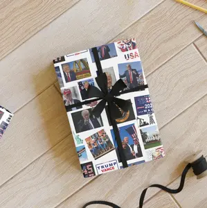 Trump Vance Christmas Wrapping Paper, Holiday Paper, Festive Present Decor, Political Christmas, Satin Matte Finish