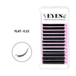 VEYELASH Cashmere Flat Eyelash Extensions Textured Lashes for Professional Use