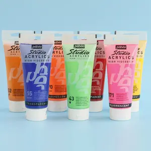 Pebeo Acrylic Paint 100ML Matte Finish High Concentration Professional Creation DIY Hand-Painted Textiles Professional Painting Supplies