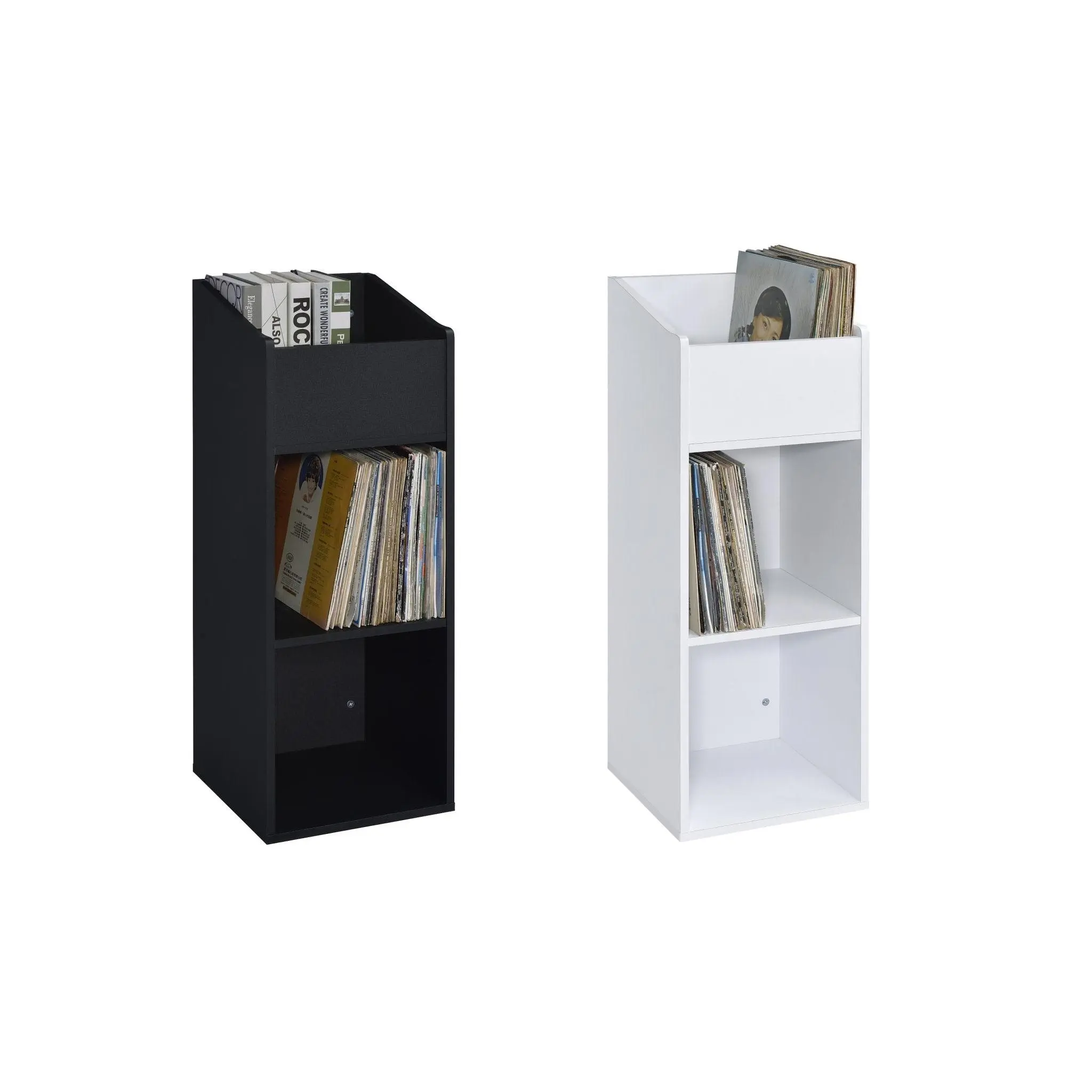 Musiea BX240 Vinyl Record Storage Rack for Albums, Magazine Display, Book and Files Organizer