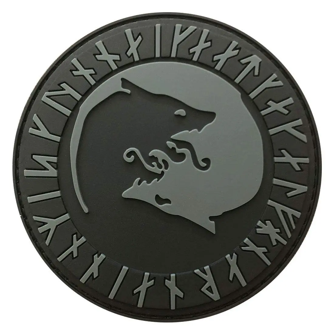 Viking Úlfhédnar No Mercy Only Violence Wolf Odin Patch [3D-PVC Rubber-WP4]