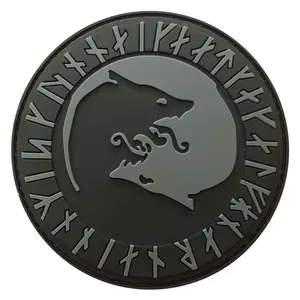 Viking Úlfhédnar No Mercy Only Violence Wolf Odin Patch [3D-PVC Rubber-WP4]