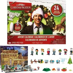 2025 New 24 Day Christmas Vacation Advent Calendar, National Lampoon's Christmas Vacation Advent Calendar, Christmas Vacation Figures And Accessories Christmas Countdown Calendar Gift