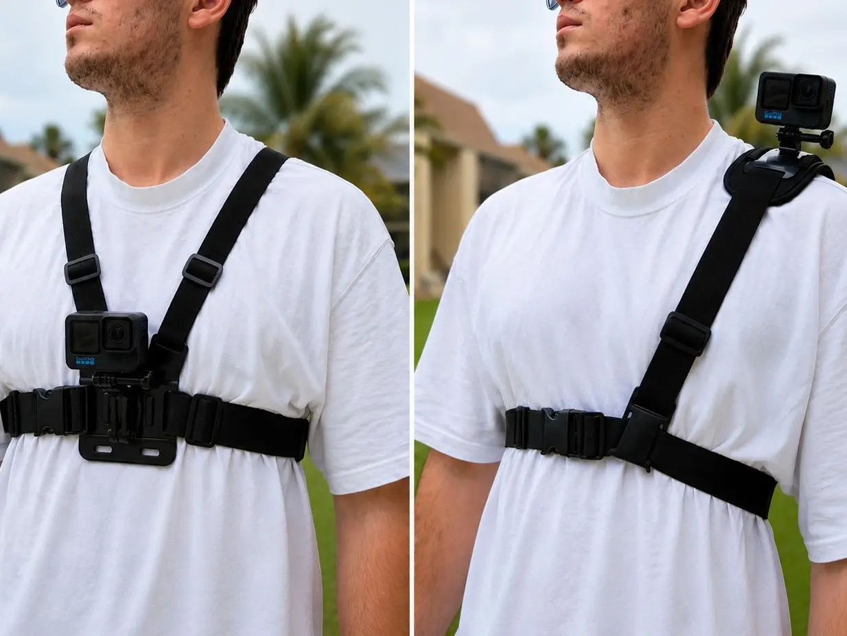 BUNDLE[Chest & Shoulder POV Mount Bundle] - Chest / Shoulder Hands-Free Rig for iPhone, Android & Camera