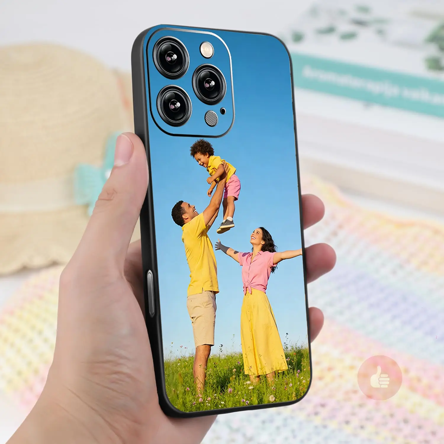 Custom Photo Smartphone Case - Send Image Post-Purchase, Slim & Soft, HD Printing, Fade-Resistant, Personalized Handheld Cellphone Protection Cover for iPhone 17/16/15/14/13/12/11 Pro Max/Pro/Plus, Warm Gift for Loved Ones on Christmas, Birthdays, Accesso