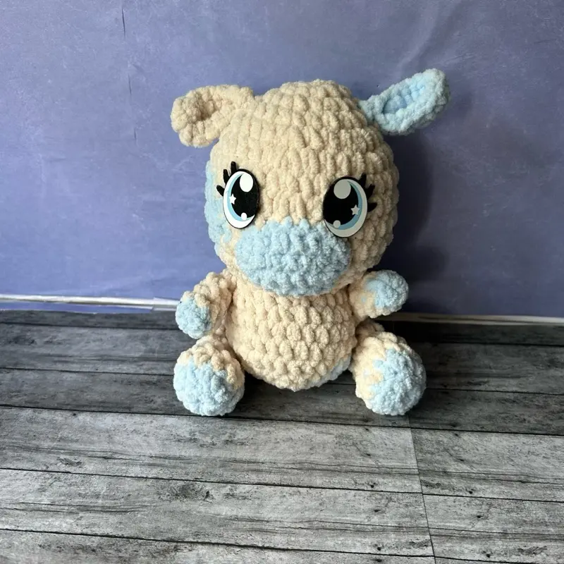 Handmade Crochet Cow Plushie