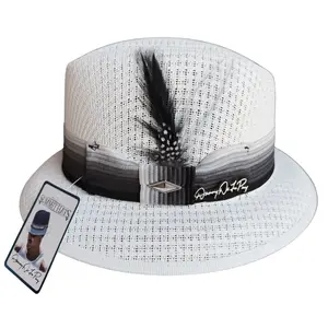 NEW Classic White - Authentic Danny De La Paz Lowrider Derby Signature Hat Collection - Inspired Boulevard Nights Fedora by Summit Hats