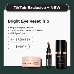 Bright Eye Reset Trio - Brightening Eye Masks + Luminous Eye Corrector︎ SPF 41 + HPR Eye Cream