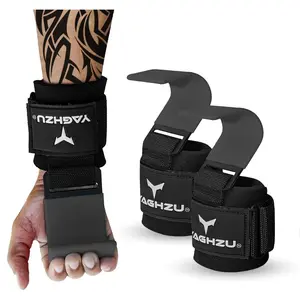 Padded Weight Lifting Hooks for Deadlifts & Pull Ups