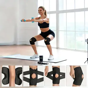 2Pcs SummitRidge Knee Protection for Pain Relief Adjustable Brace for Women & Men Joint Pain Relief in Sports & Daily Wear Running Jumper’s Knee Support Menisus sleeve for anti slip leg protection.