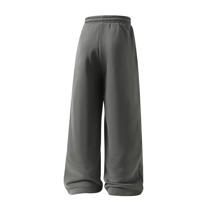 Men's Fleece Thermal Lined Sweatpants  Oversize Drawstring Waist Casual Loose Pants for Fall Winter School Season Daily Wear