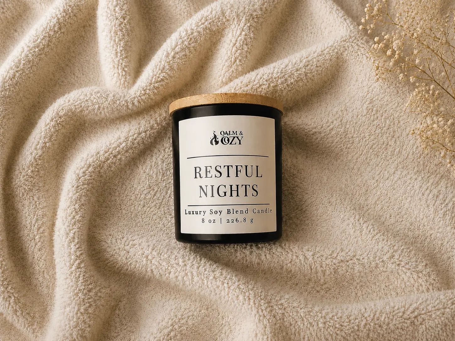 Restful Nights| Luxury Soy Blend Candle