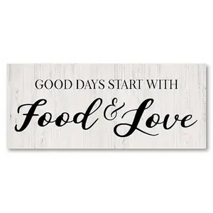 Courtside Market Food & Love Canvas Wall Art - 12" x 24" Courtside Market Food & Love Canvas Wall Art - 12" x 24"