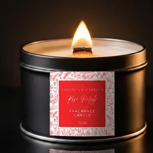 Thrones & Castles Rose Petals 12oz candle