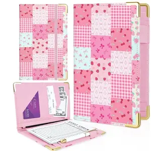 Server Book with Zipper Pocket Organizer Wallet for Waitresses Waitress Bartenders