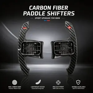 Carbon Fiber Steering Wheel Paddle Shifters, Sport Extension Upgrade for BMW 1-7 Series F20 F30 G20 G30 Interior Accessories